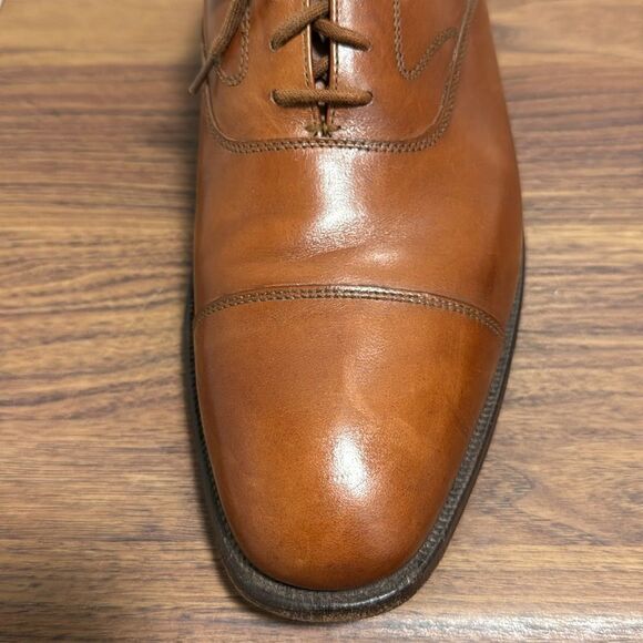 Peal & Co. for Brooks Brothers Walnut Leather Cap Toe Oxfords. Size 10D. - Picture 4 of 7